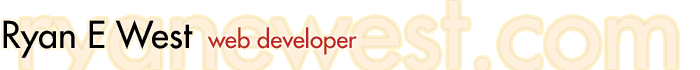 Ryan West, web developer